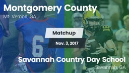 Matchup: Montgomery County vs. Savannah Country Day School 2017