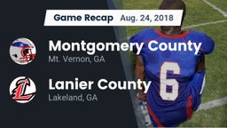 Recap: Montgomery County  vs. Lanier County  2018