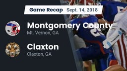 Recap: Montgomery County  vs. Claxton  2018