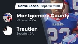 Recap: Montgomery County  vs. Treutlen  2018