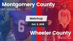 Matchup: Montgomery County vs. Wheeler County  2018