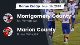 Recap: Montgomery County  vs. Marion County  2018