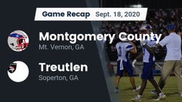 Recap: Montgomery County  vs. Treutlen  2020