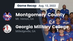 Recap: Montgomery County  vs. Georgia Military College  2022