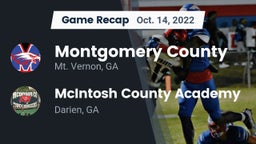 Recap: Montgomery County  vs. McIntosh County Academy  2022