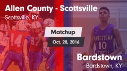 Matchup: Allen County High vs. Bardstown  2016