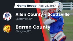 Recap: Allen County - Scottsville  vs. Barren County  2017