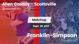 Matchup: Allen County High vs. Franklin-Simpson  2017