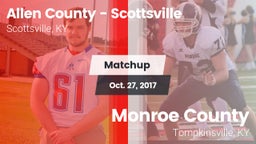Matchup: Allen County High vs. Monroe County  2017