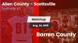 Matchup: Allen County High vs. Barren County  2018