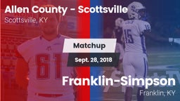Matchup: Allen County High vs. Franklin-Simpson  2018