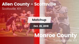 Matchup: Allen County High vs. Monroe County  2018