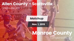 Matchup: Allen County High vs. Monroe County  2019
