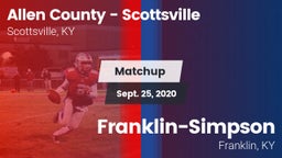 Matchup: Allen County High vs. Franklin-Simpson  2020