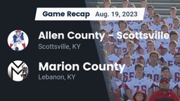 Recap: Allen County - Scottsville  vs. Marion County  2023
