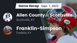 Recap: Allen County - Scottsville  vs. Franklin-Simpson  2023
