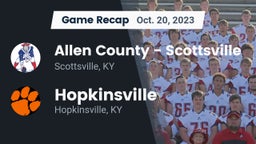 Recap: Allen County - Scottsville  vs. Hopkinsville  2023