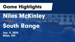 Niles McKinley  vs South Range Game Highlights - Jan. 9, 2024