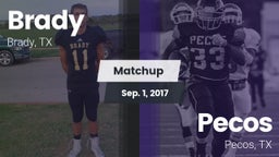 Matchup: Brady  vs. Pecos  2017