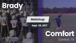 Matchup: Brady  vs. Comfort  2017