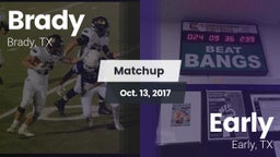 Matchup: Brady  vs. Early  2017