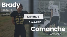 Matchup: Brady  vs. Comanche  2017