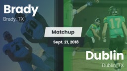 Matchup: Brady  vs. Dublin  2018