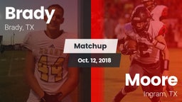 Matchup: Brady  vs. Moore  2018