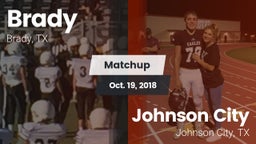 Matchup: Brady  vs. Johnson City  2018