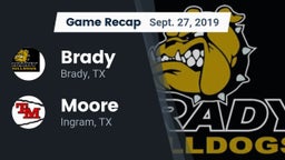 Recap: Brady  vs. Moore  2019