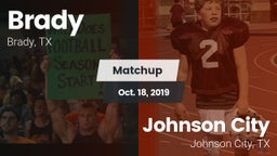 Matchup: Brady  vs. Johnson City  2019