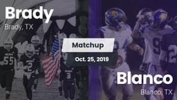 Matchup: Brady  vs. Blanco  2019