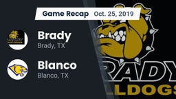 Recap: Brady  vs. Blanco  2019