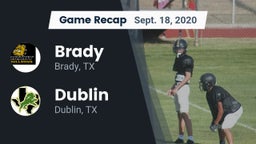 Recap: Brady  vs. Dublin  2020