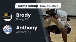 Recap: Brady  vs. Anthony  2021
