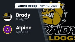Recap: Brady  vs. Alpine  2023