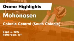 Mohonasen  vs Colonie Central  (South Colonie) Game Highlights - Sept. 6, 2022