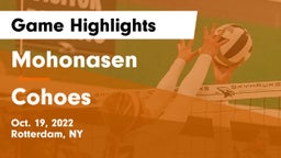 Mohonasen  vs Cohoes Game Highlights - Oct. 19, 2022