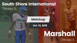 Matchup: South Shore Internat vs. Marshall  2018