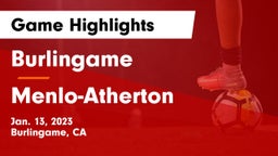 Burlingame  vs Menlo-Atherton  Game Highlights - Jan. 13, 2023