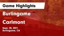 Burlingame  vs Carlmont  Game Highlights - Sept. 28, 2021