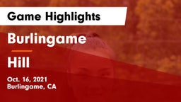 Burlingame  vs Hill  Game Highlights - Oct. 16, 2021