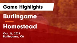 Burlingame  vs Homestead  Game Highlights - Oct. 16, 2021