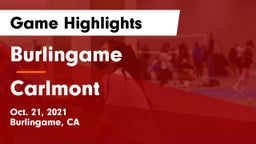 Burlingame  vs Carlmont  Game Highlights - Oct. 21, 2021