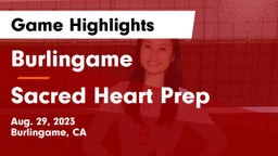 Burlingame  vs Sacred Heart Prep  Game Highlights - Aug. 29, 2023