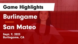 Burlingame  vs San Mateo  Game Highlights - Sept. 9, 2023