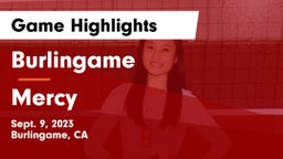Burlingame  vs Mercy  Game Highlights - Sept. 9, 2023