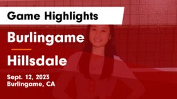 Burlingame  vs Hillsdale  Game Highlights - Sept. 12, 2023