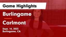 Burlingame  vs Carlmont  Game Highlights - Sept. 14, 2023