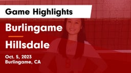Burlingame  vs Hillsdale  Game Highlights - Oct. 5, 2023